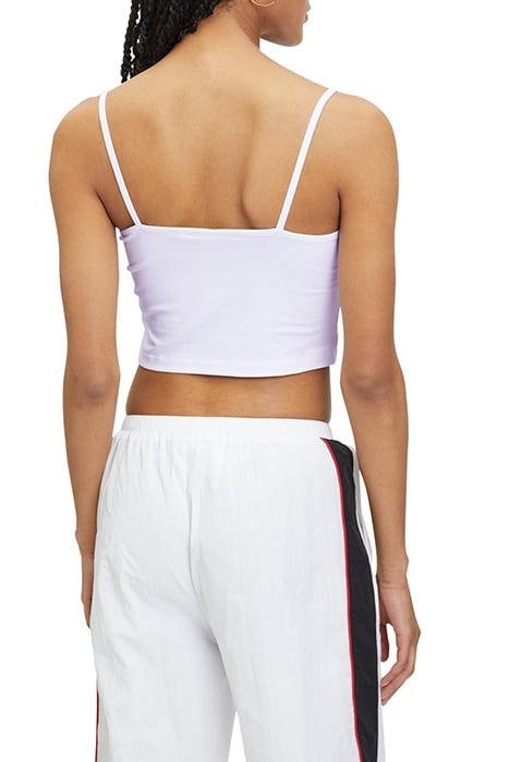 LONI CROPPED SPAGHETTI TOP BRIGHT WHITE 2