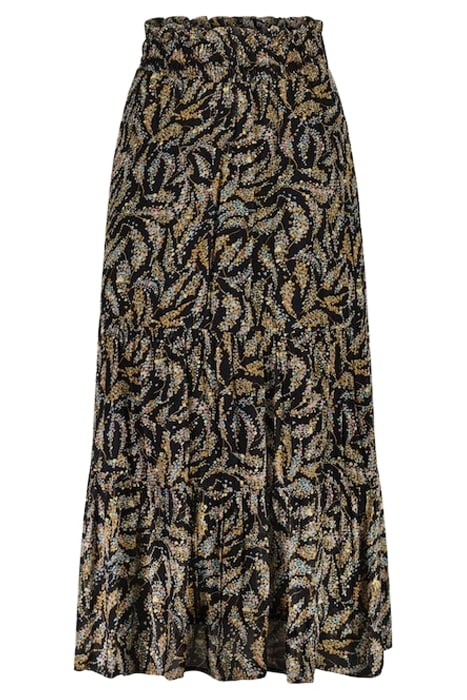 LOUISE TESS SKIRT BLACK/RATTAN 3