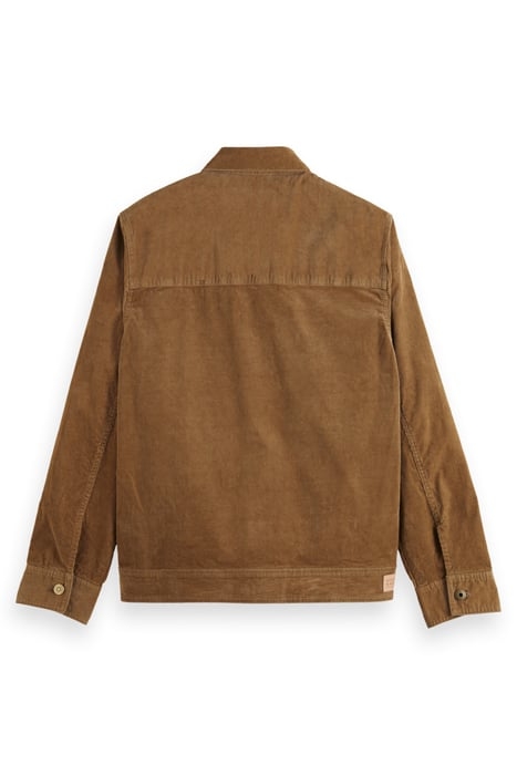 FINE CORDUROY TRUCKER JACKET TAUPE 5