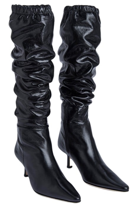 GWEN BLACK CREASED LEATHER 2