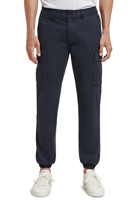 STUART - SLIM-FIT WASHED STRUCTURED CARGO PANTS NIGHT 1