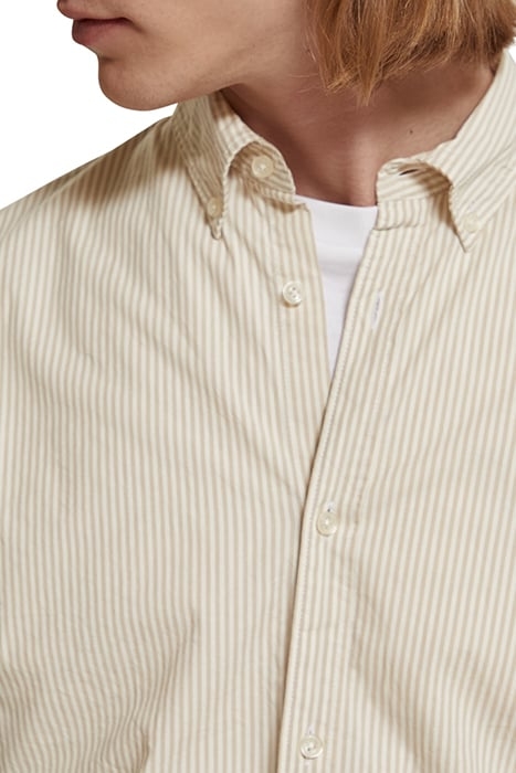 ESSENTIAL STRIPE POPLIN SHIRT STONE OFF WHITE STRIPE 6