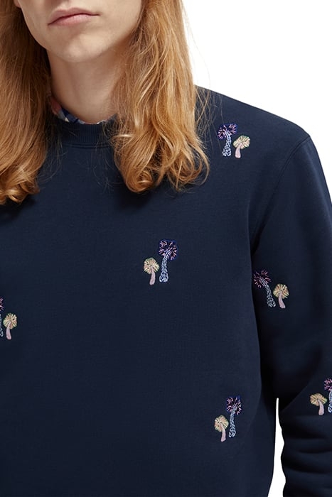 ALLOVER EMBROIDERED SWEATSHIRT STEEL 6