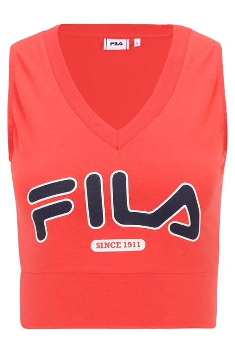 LAIXI CROPPED V-NECK TOP CAYENNE 4