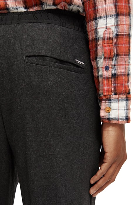 SEASONAL - RELAXED SLIM BRUSHED WOOL BLEND PLEATED JOGGER VI 8