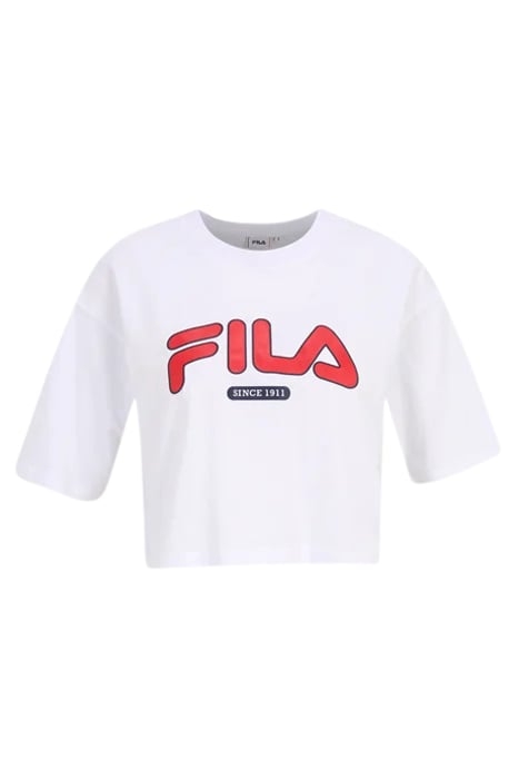 LUCENA CROPPED GRAPHIC TEE BRIGHT WHITE 4