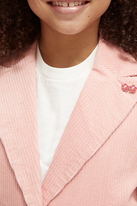 SINGLE-BREASTED CORDUROY BLAZER DUSTY PINK 6