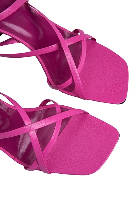 KERSTI HOT PINK GRAINED LEATHER 2