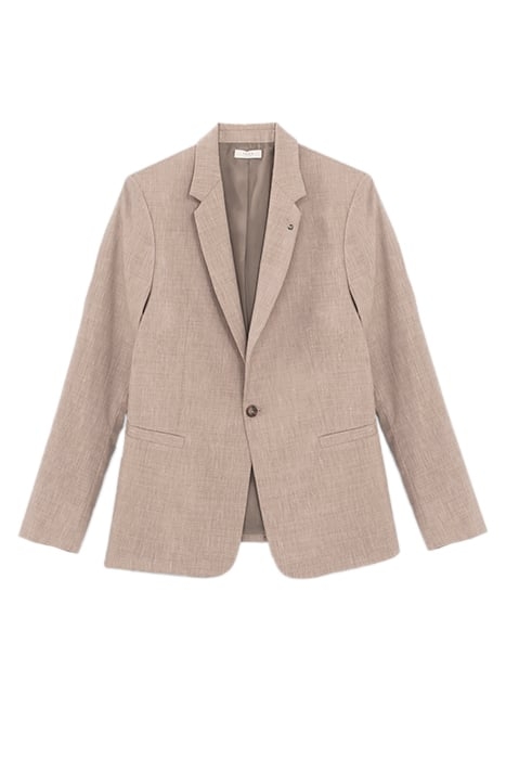 BEIGE SEMI-PLAIN SUIT JACKET 1
