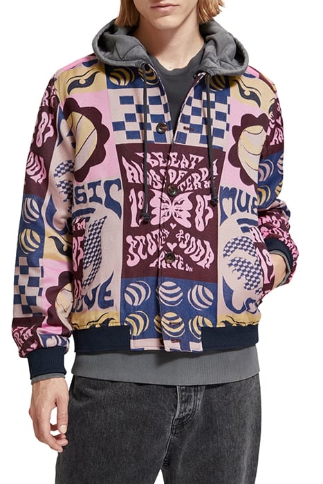 JACQUARD BOMBER JACKET AOP FLYER 1