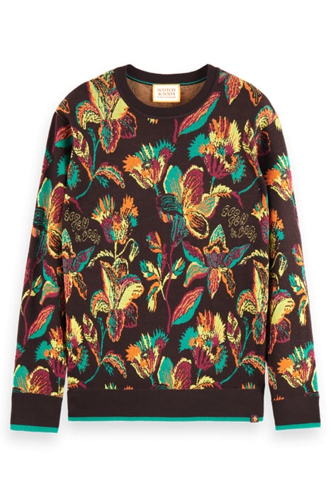 REGULAR FIT CREW NECK MERINO JAQUARD IN ORGANIC COTTON WILDF 4