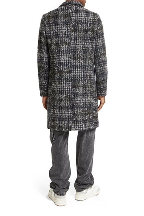 CHECK WOOL BLEND COAT MULTI GREY CHECK 3