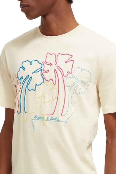 EMBROIDERED ARTWORK T-SHIRT STONE 6