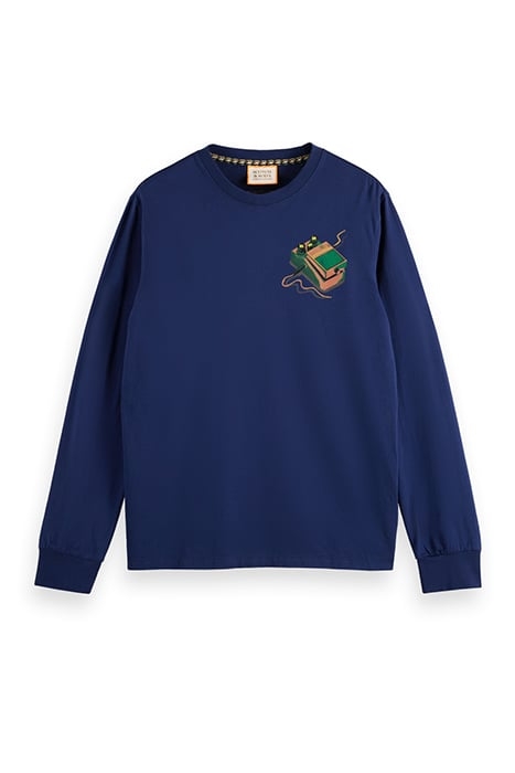 REGULAR FIT ARTWORK LONG SLEEVE T-SHIRT IN ORGANIC COTTON DE 4