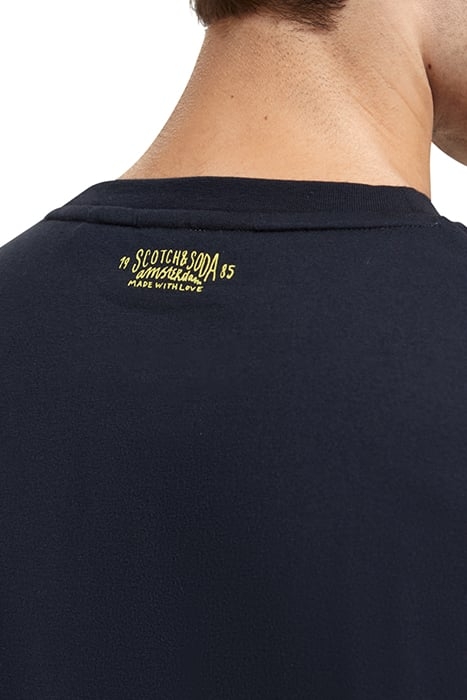 REGULAR FIT WOVEN POCKET T-SHIRT IN ORGANIC COTTON NIGHT 7