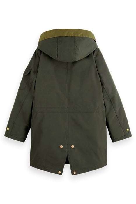 WATER REPELLENT TEDDY LINED RECYCLED POLYESTER HOODED PARKA 5