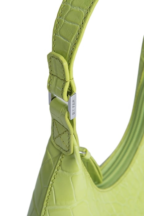 BABY AMBER MATCHA CROCO EMBOSSED LEATHER 2