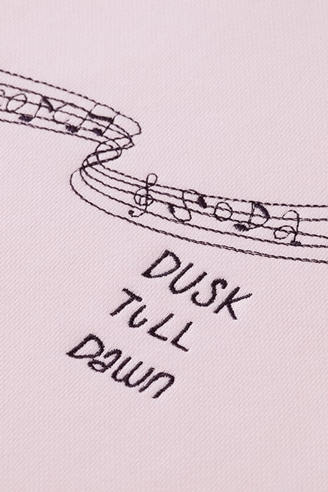 ALLOVER EMBROIDERED SWEATSHIRT PINK CLOUD 7