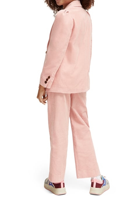 SINGLE-BREASTED CORDUROY BLAZER DUSTY PINK 3