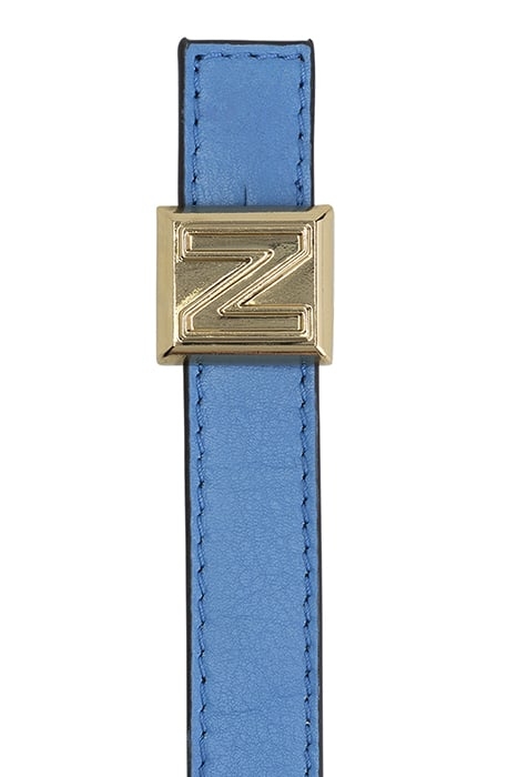 BUCKLE STUD WAIST BELT DRESDEN BLUE/BLACK 6