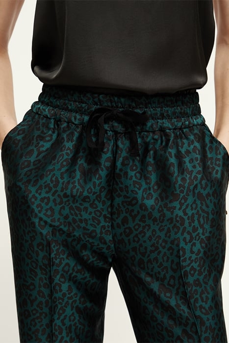 MAIA - MID RISE TAPERED LEG LEOPARD JACQUARD JOGGER CREATURE 7
