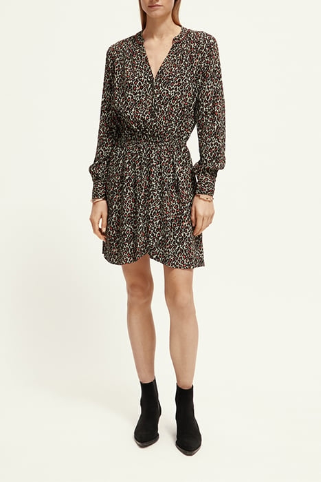 ELASTICATED WAIST MINI DRESS CREATURES OF THE NIGHT FIELD GR 2