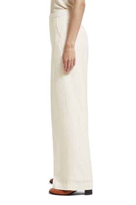 HANA - TAILORED HIGH RISE WIDE LEG PANTS ECRU 5
