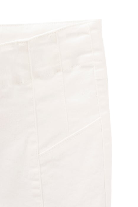 GIRLS’ WHITE HIGH-WAIST SLIM SHORTS 5