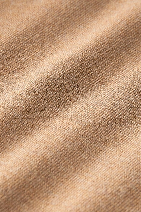 ESSENTIALS - CLASSIC CREWNECK PULL CAMEL MELANGE 3