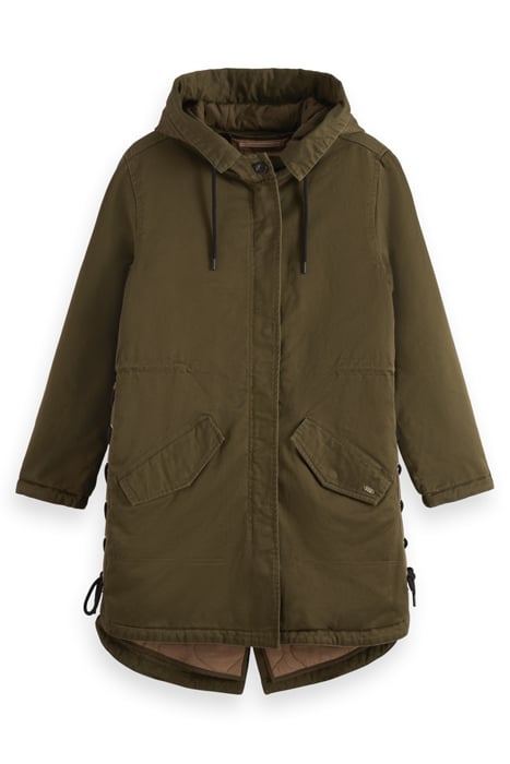 PARKA WITH DETACHABLE INNER GILET MILITARY 4