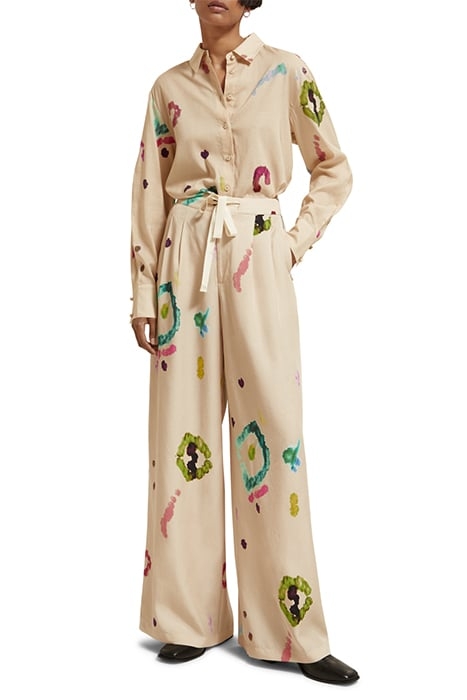 TIE-DYE PRINTED RELAXED FIT SHIRT GALAXY DYE SOFT ICE 2