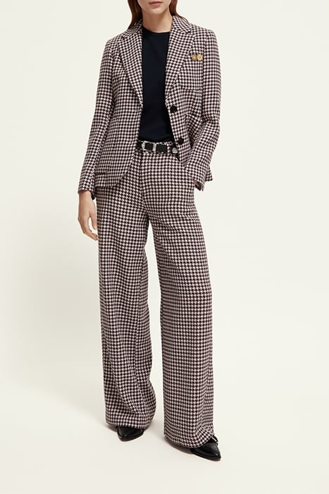 HOUNDSTOOTH SINGLE BREASTED BLAZER HOUNDSTOOTH PINK CLOUD 3