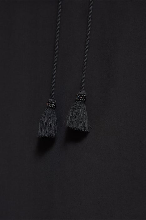 LACE UP TOP WITH BALLOON SLEEVES EVENING BLACK 7