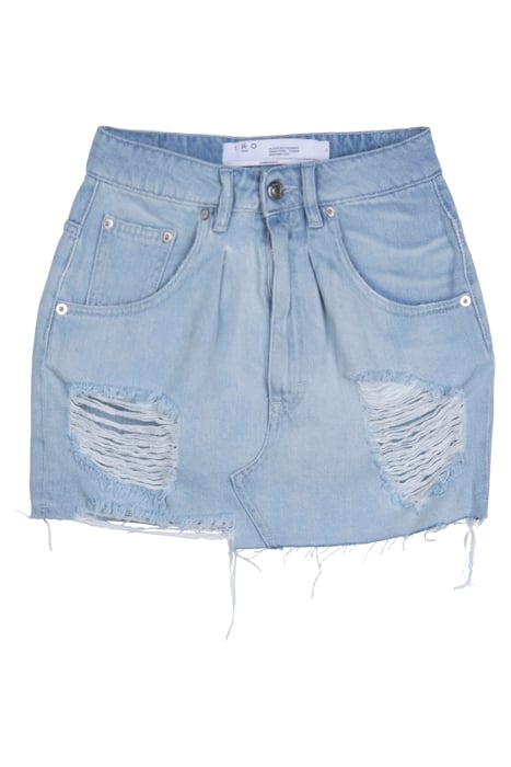 GENOLAIP DENIM SKIRT IN LIGHT BLUE 1