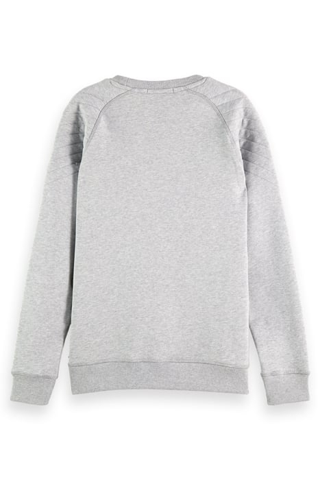 COTTON IN CONVERSION SEQUIN DETAIL QUILTED RAGLAN SWEATSHIRT 5