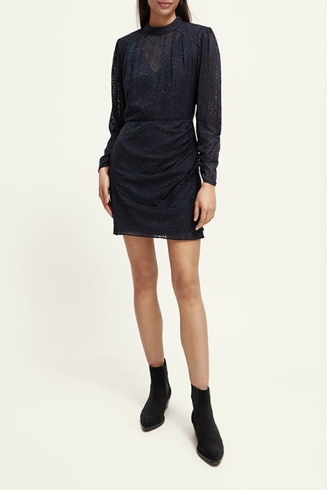 MOCK NECK MINI DRESS WITH OPEN BACK DETAIL NIGHT 2