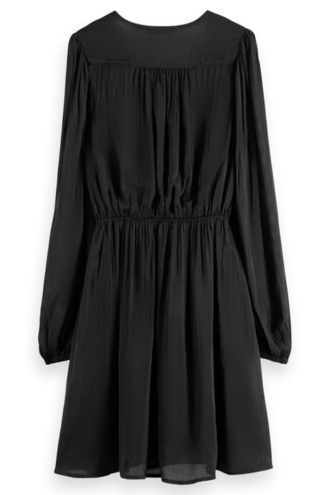 BALLOON SLEEVE MINI DRESS EVENING BLACK 5