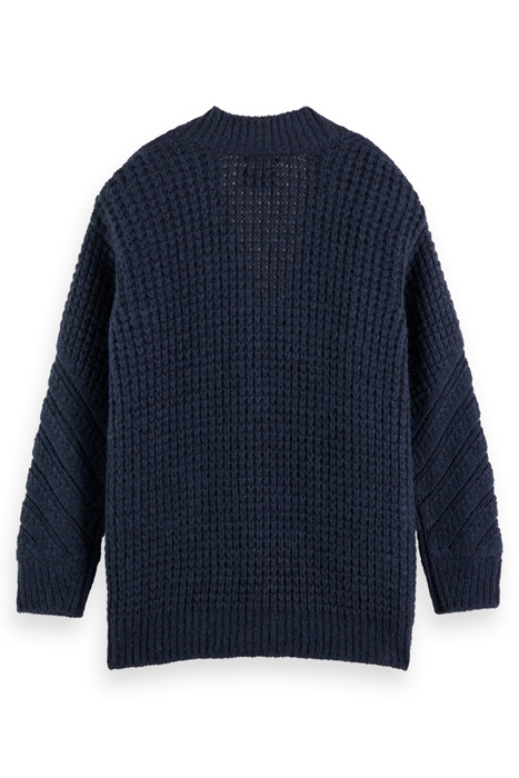 V-NECK OVERSIZED TEXTURED PULLOVER NIGHT 5