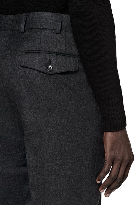 DARK GREY WIDE LEG TAPERED BLAKE TROUSERS 8