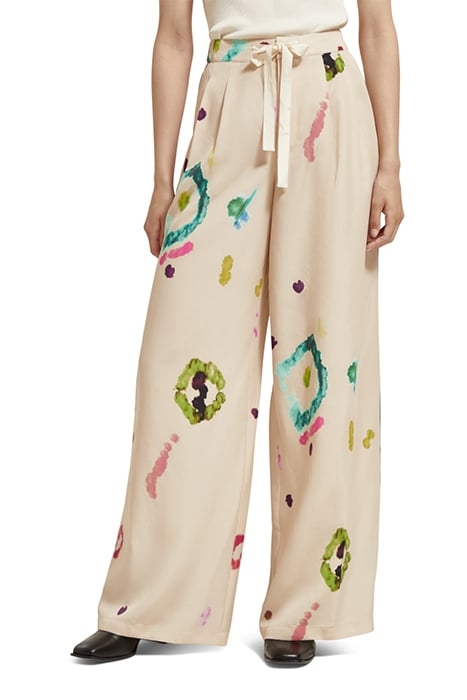 ELENI - HIGH RISE WIDE LEG PYJAMA PANTS GALAXY DYE SOFT ICE 1