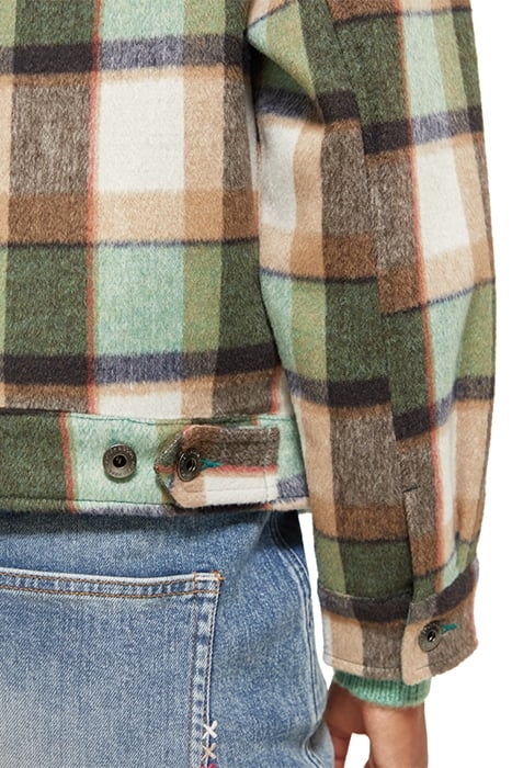 GREEN CHECK SHORT JACKET FROZEN MINT CHECK 8