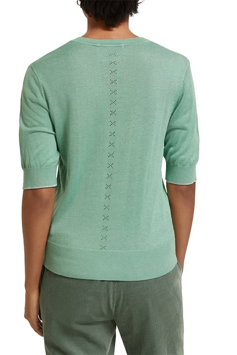SHORT SLEEVED CREW NECK PULLOVER FROZEN MINT 2