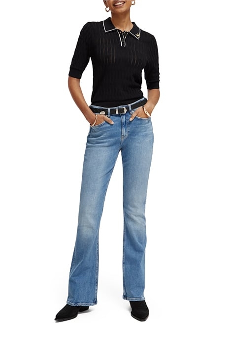 THE CHARM FLARED JEANS – CLEAR SKIES 3