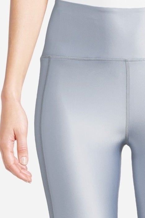 CROPPED GLOSS LEGGING SILVER GRE 4