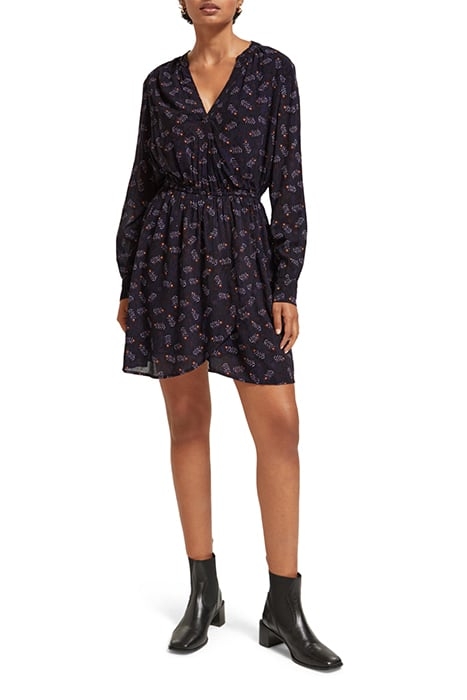 PRINTED MINI DRESS FOLK FLORAL 2