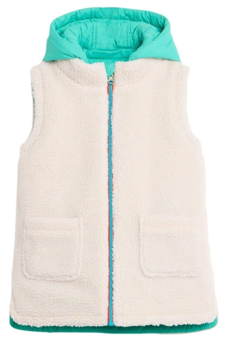UNISEX BORG GILET LIGHT NATURAL 3