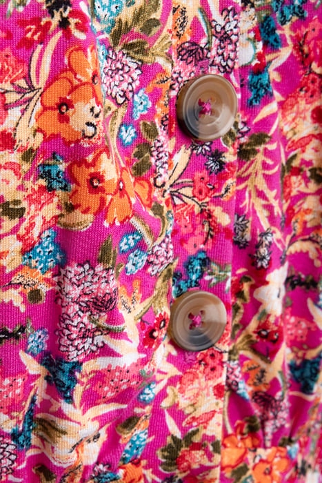 BLOSSOM TEE DRESS SHORT WILD ROSA 3