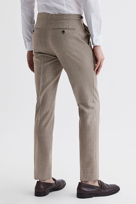 PEW-PUPPYTOOTH SUIT PANTS BROWN 2