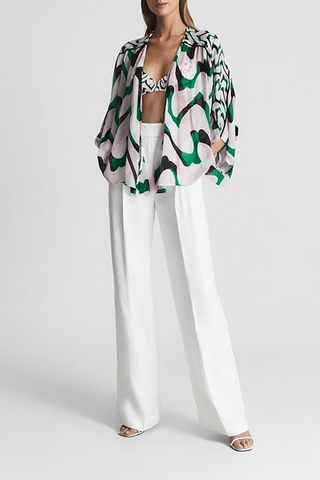 PAIGE-RESORT BLOUSE PINK/GREEN 3