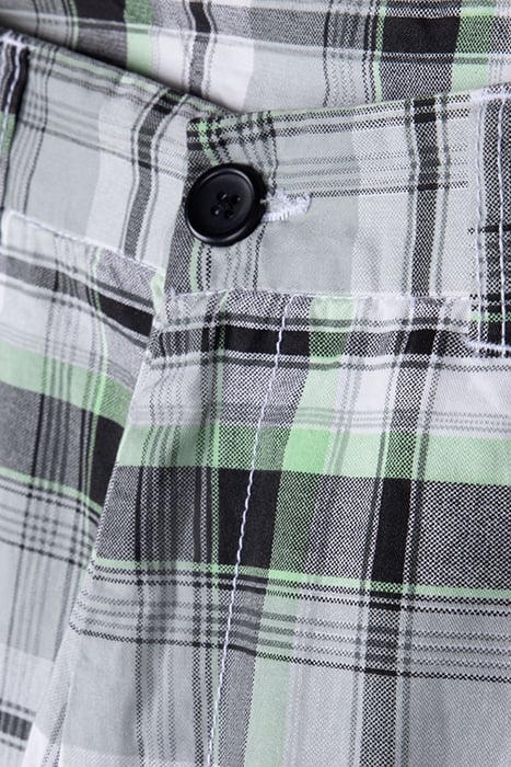 BIG CHECKED SHORTS WHT/BLK/LG 3